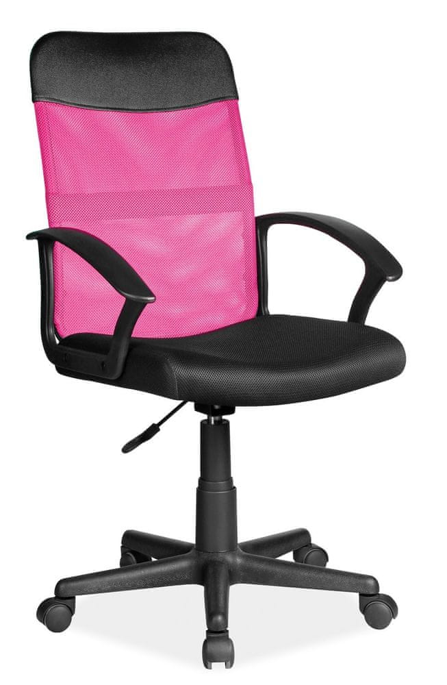 Veneti Otočná stolička RALICA - ružová / čierna